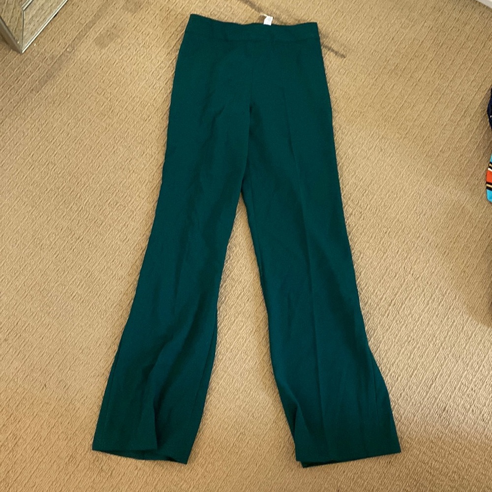 Zara army green wide leg pants